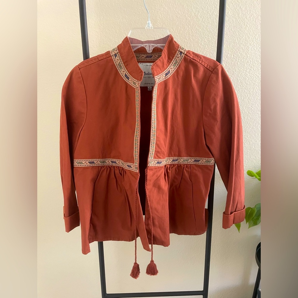 Madewell NWT Rust Orange Jacket - Size XS